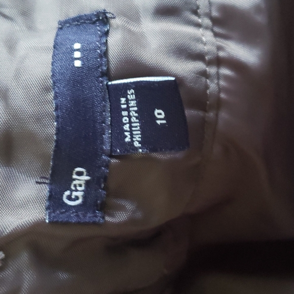 GAP mini skirt plaid brown cotton lined size 10 - Picture 5 of 5